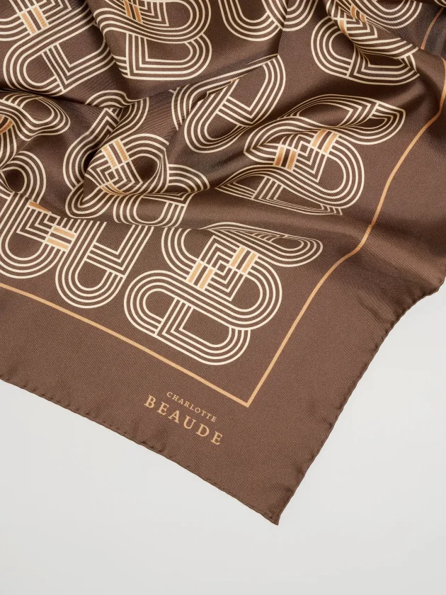 Foulard 85.85 Chocolat - Image 3