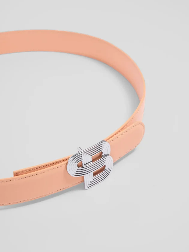 Ceinture  Nude argentée brillante