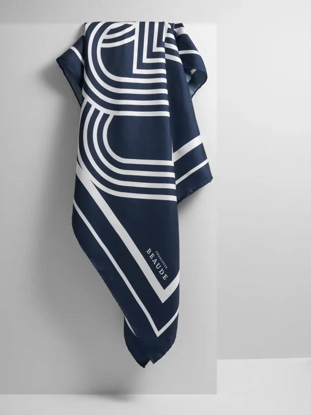 Foulard 140.140 Bleu Marine