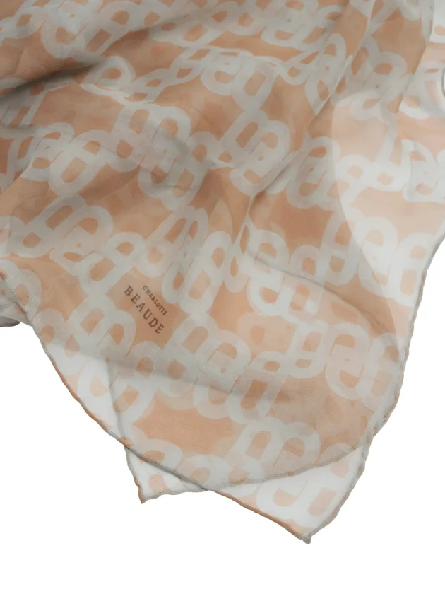 Foulard 100.180 Camel Mousseline - Image 2