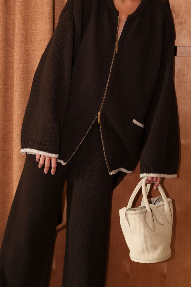 Le Pantalon en maille Brun - Image 2