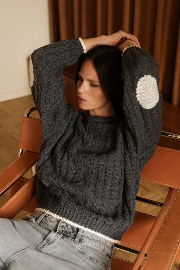 Le Pull col rond Gris - Image 3