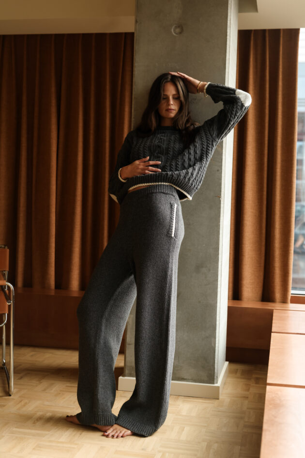 Le Pantalon en maille Kaki - Image 8