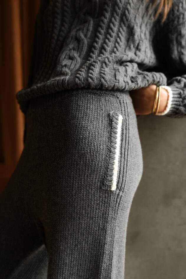 Le Pantalon en maille Kaki - Image 7
