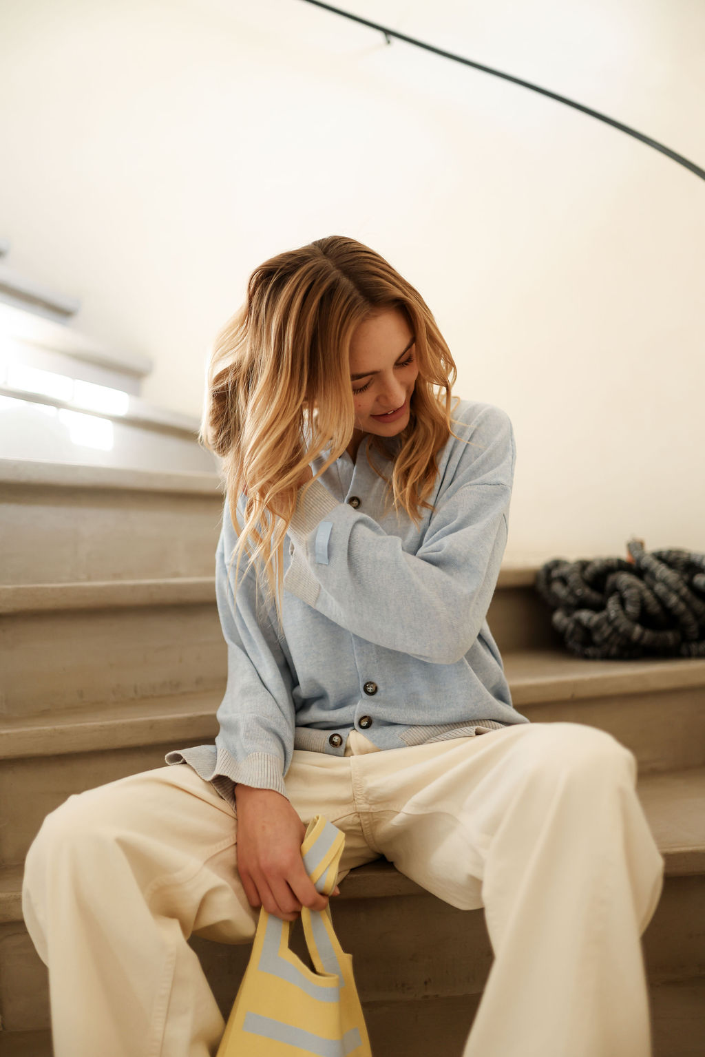 Le Cardigan Aurore bleu - Image 2