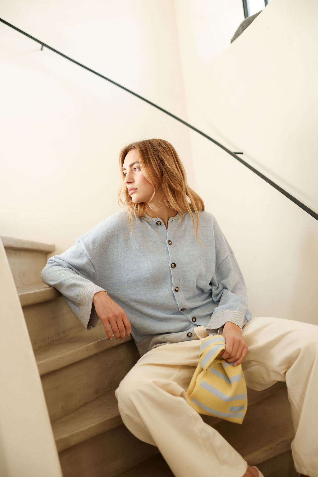 Le Cardigan Aurore bleu - Image 3