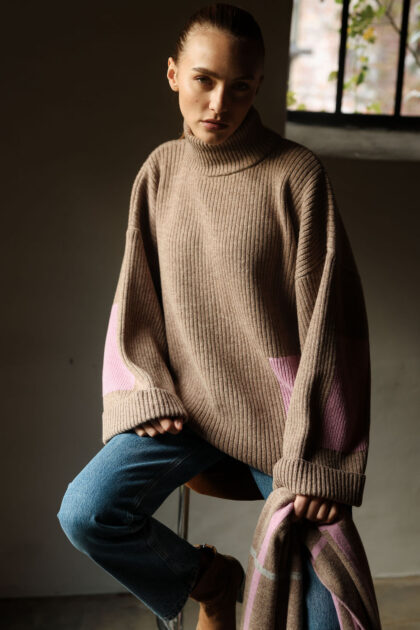 Col roulé Oran beige